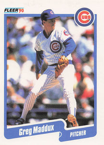 1990 Fleer Baseball Greg Maddux #37b
