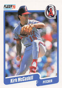 1990 Fleer Baseball Kirk McCaskill #138