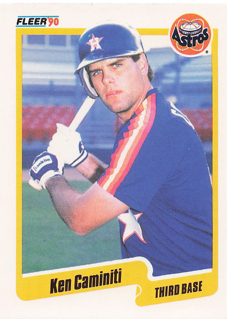 1990 Fleer Baseball Ken Caminiti #225