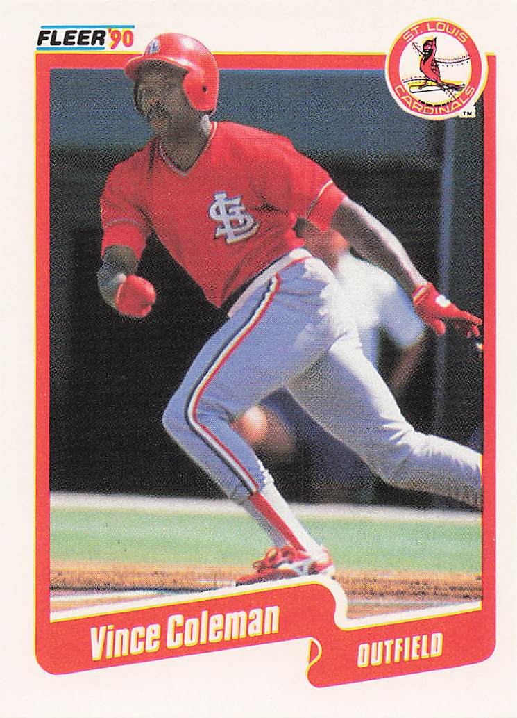 1990 Fleer Baseball Vince Coleman #245
