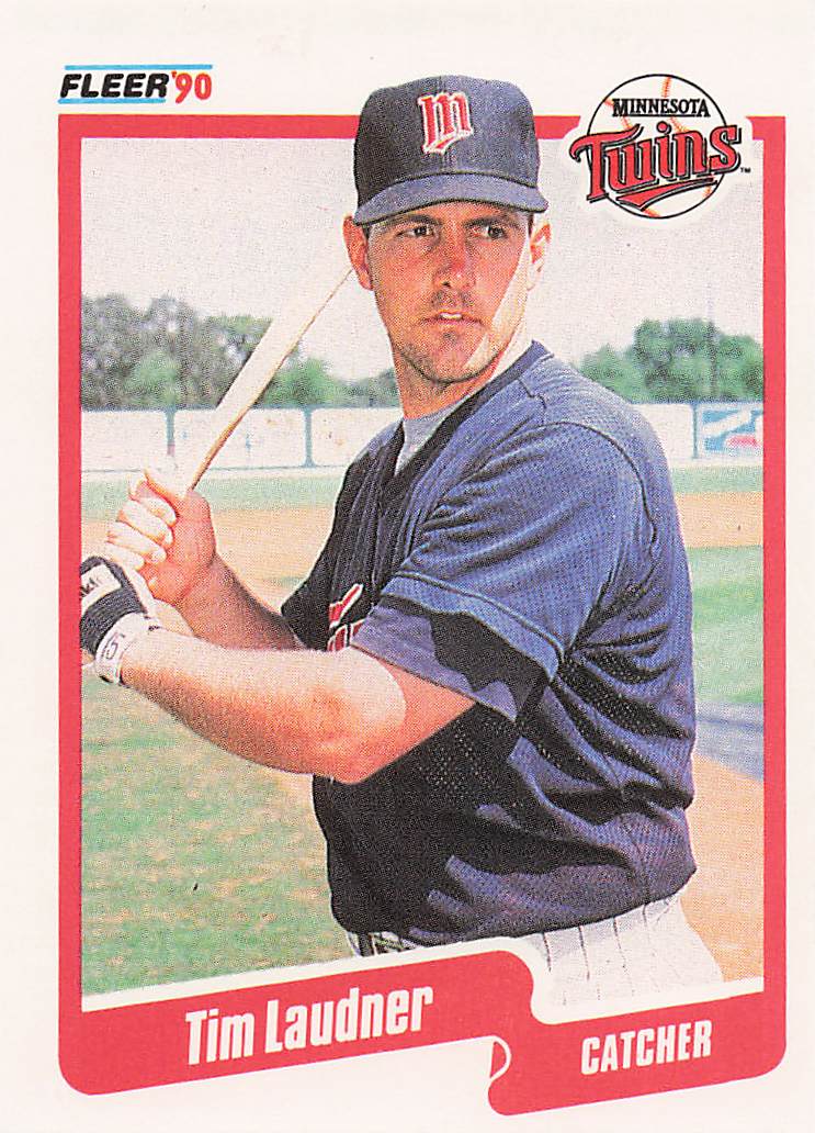 1990 Fleer Baseball Tim Laudner #380b