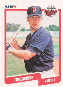 1990 Fleer Baseball Tim Laudner #380b