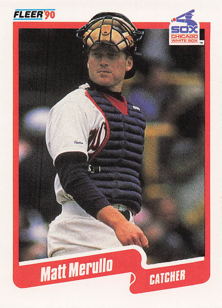 1990 Fleer Baseball Matt Merullo #542 Rookie