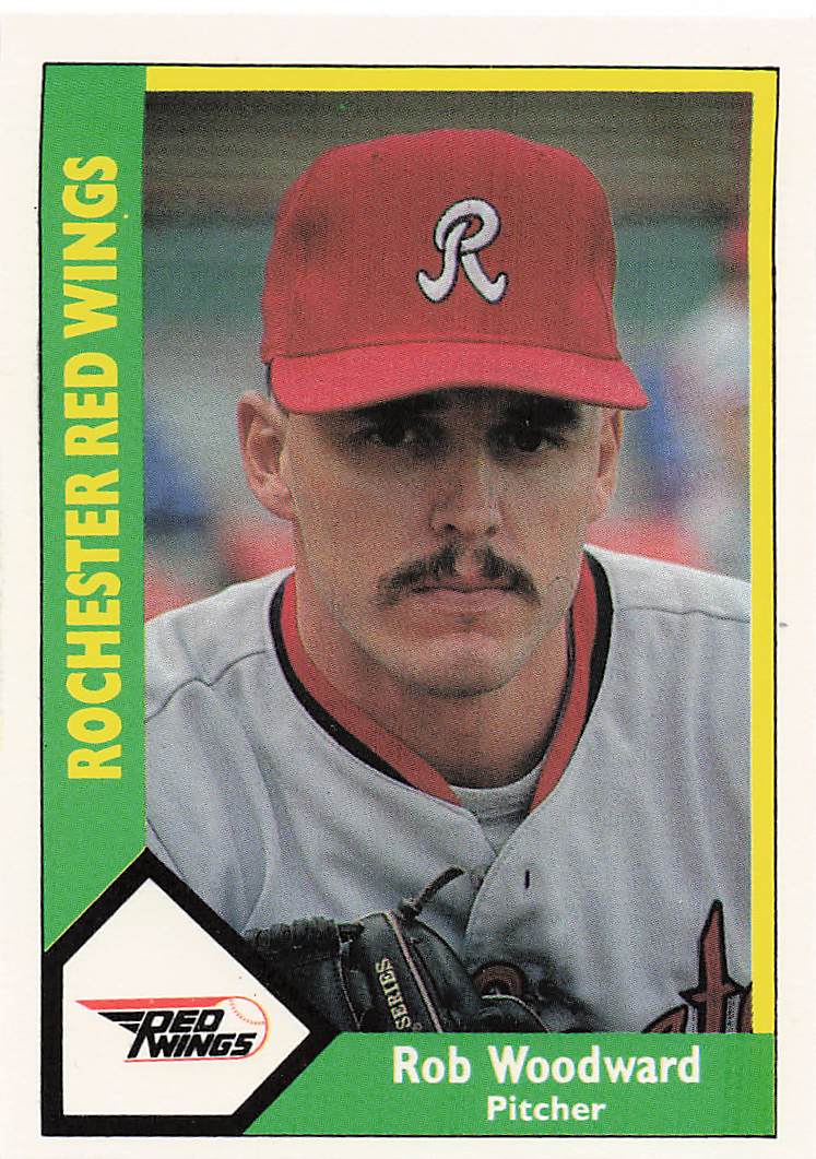 1990 CMC Rochester Red Wings Baseball Rob Woodward #2