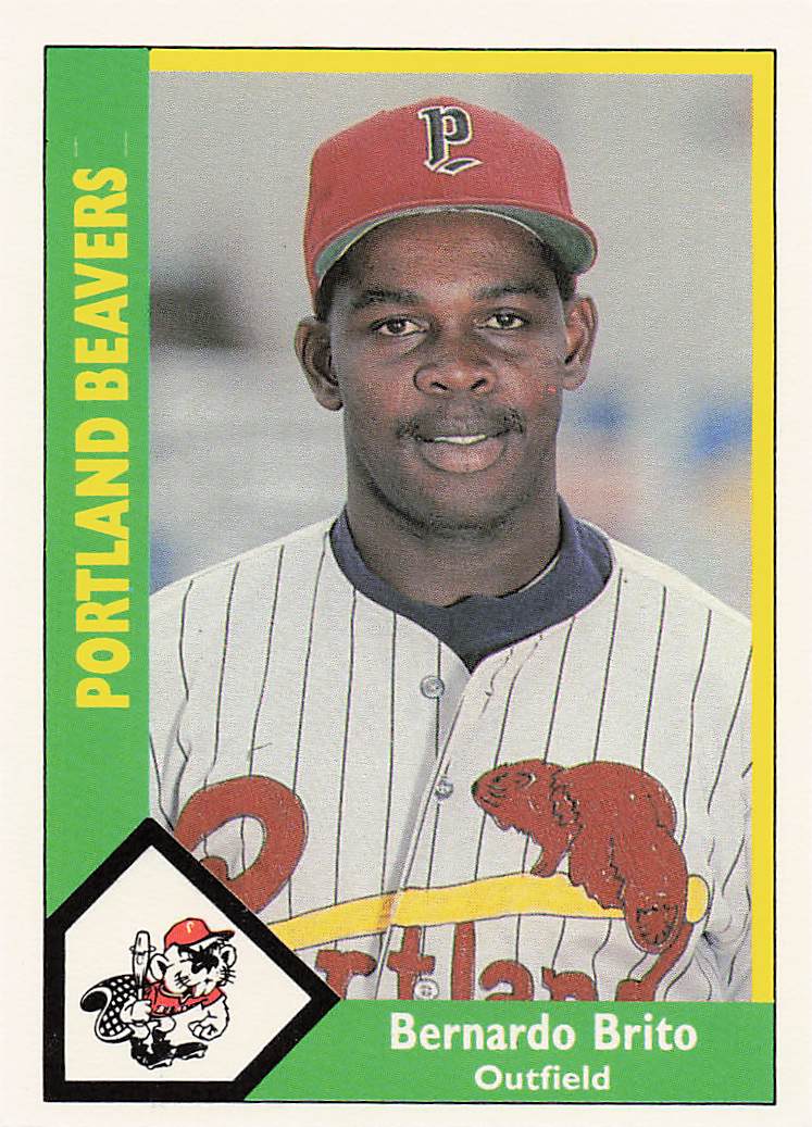 1990 CMC Portland Beavers Baseball Bernardo Brito #23
