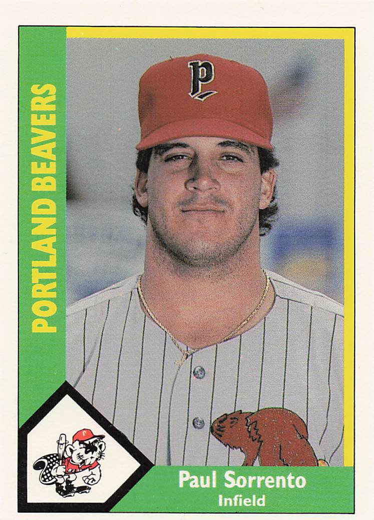 1990 CMC Portland Beavers Baseball Paul Sorrento #25