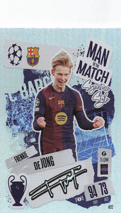 2024-25 Topps Match Attax UEFA Club Competitions Soccer Frenkie de Jong #402