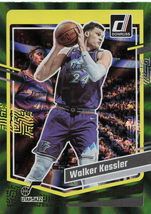 2023-24 Donruss Basketball Green Laser Holo Walker Kessler #80