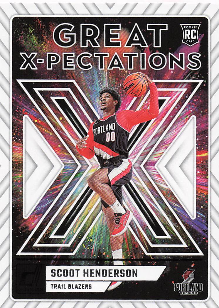 2023-24 Donruss Basketball Great X-Pectations Scoot Henderson #8