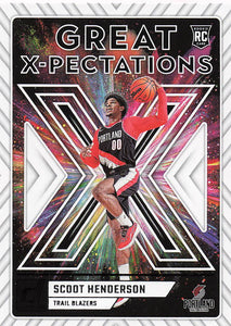 2023-24 Donruss Basketball Great X-Pectations Scoot Henderson #8