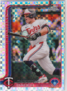 2025 Topps Chrome Baseball X-Fractors Harrison Bader #62