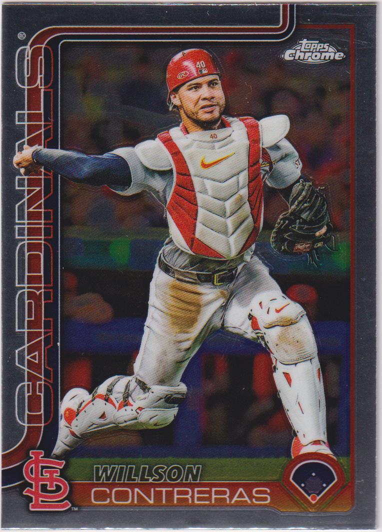 2025 Topps Chrome Baseball Willson Contreras #82