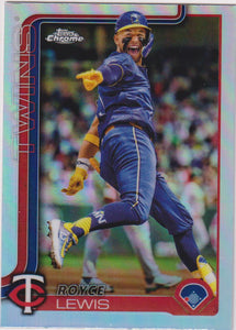 2025 Topps Chrome Baseball Refractors Royce Lewis #254