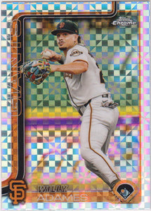 2025 Topps Chrome Baseball X-Fractors Willy Adames #282