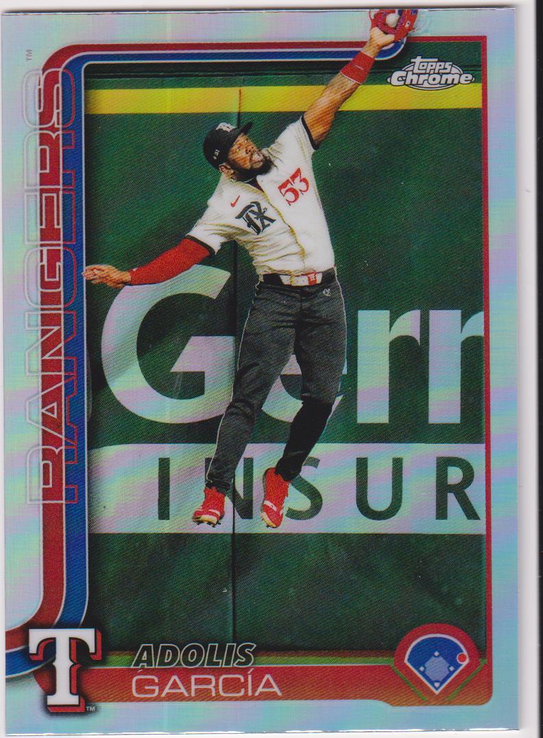 2025 Topps Chrome Baseball Refractors Adolis García #293