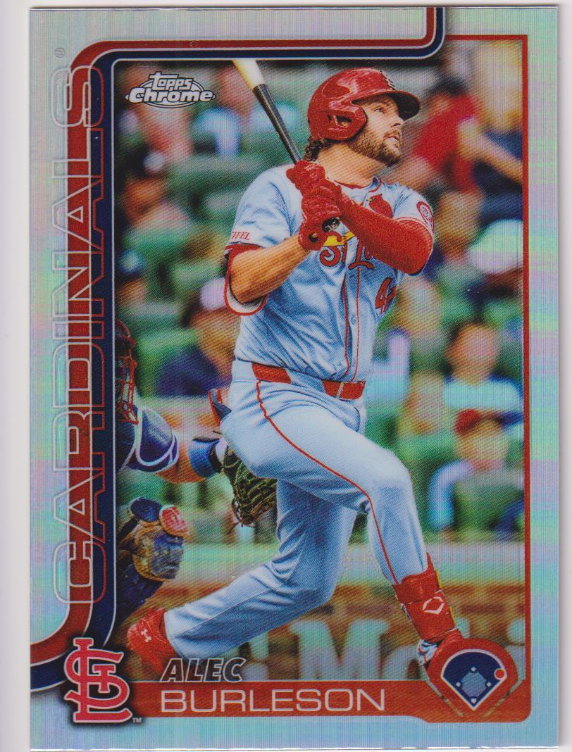 2025 Topps Chrome Baseball Refractors Alec Burleson #281