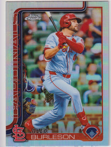 2025 Topps Chrome Baseball Refractors Alec Burleson #281