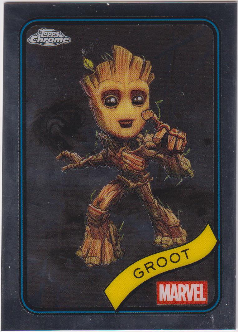 2025 Topps Chrome Marvel Groot #35