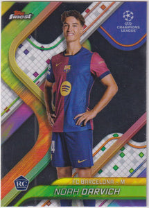 2024-25 Finest UEFA Club Competitions Soccer Noah Darvich #16 Rookie