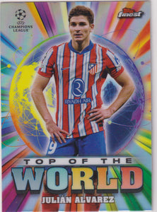 2024-25 Finest UEFA Club Competitions Top of the World Julián Alvarez #TW-20