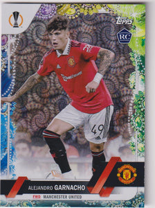 2022-23 Topps UEFA Club Competitions Inferno Foil Alejandro Garnacho #50 Rookie