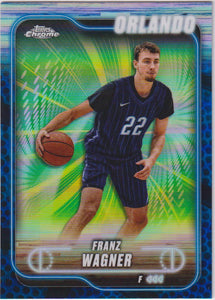 2024-25 Topps Chrome Basketball Blue Basketball Refractor Franz Wagner #93