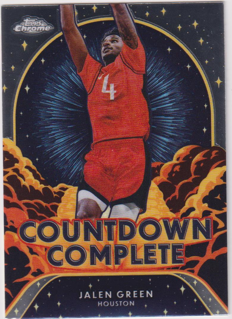 2024-25 Topps Chrome Basketball Countdown Complete Jalen Green #CC-8