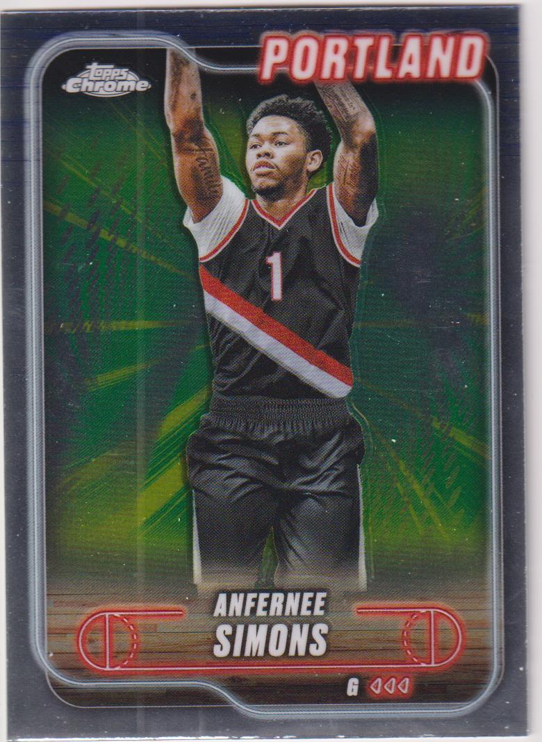 2024-25 Topps Chrome Basketball Anfernee Simons #53
