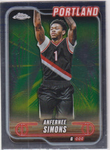 2024-25 Topps Chrome Basketball Anfernee Simons #53