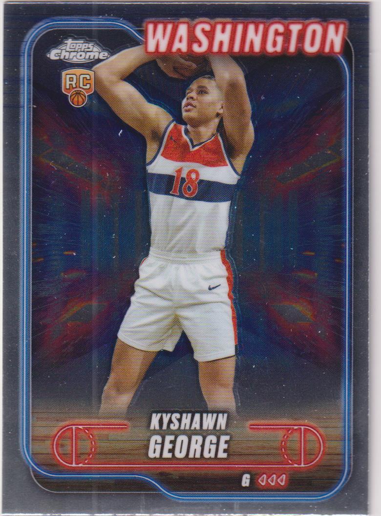 2024-25 Topps Chrome Basketball Kyshawn George #158 Rookie