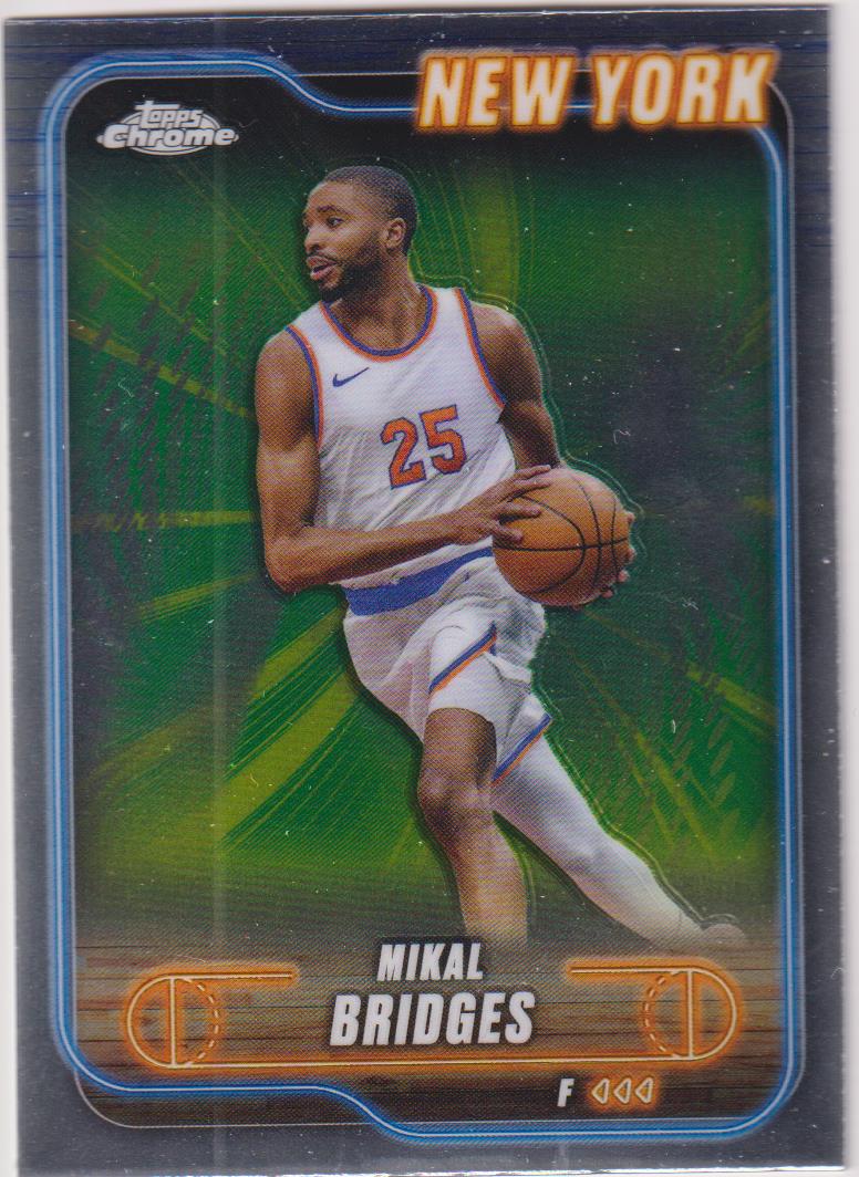 2024-25 Topps Chrome Basketball Mikal Bridges #190