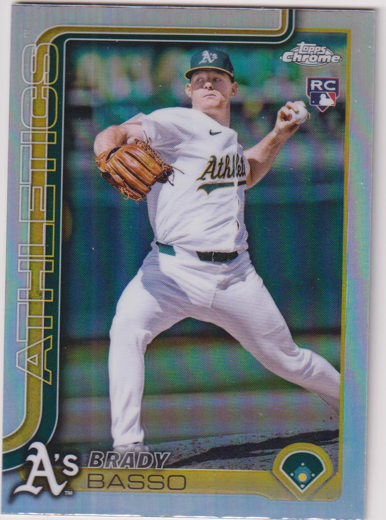 2025 Topps Chrome Baseball Refractors Brady Basso #205 Rookie