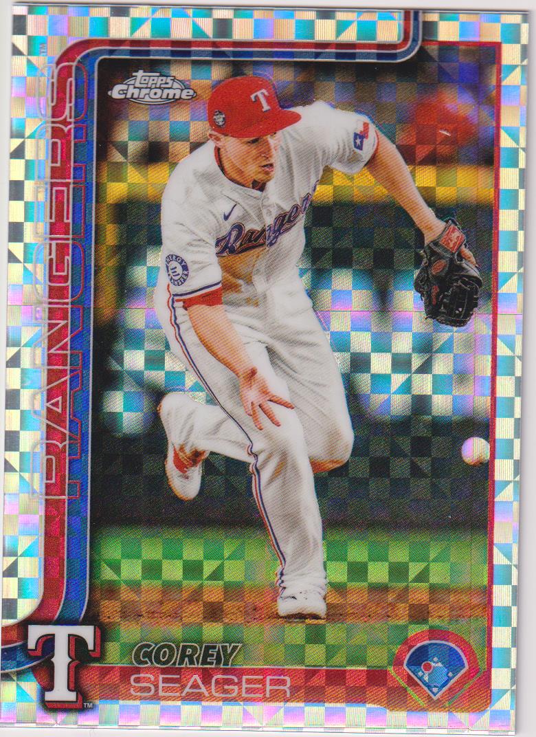 2025 Topps Chrome Baseball X-Fractors Corey Seager #24