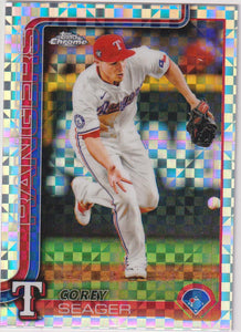 2025 Topps Chrome Baseball X-Fractors Corey Seager #24