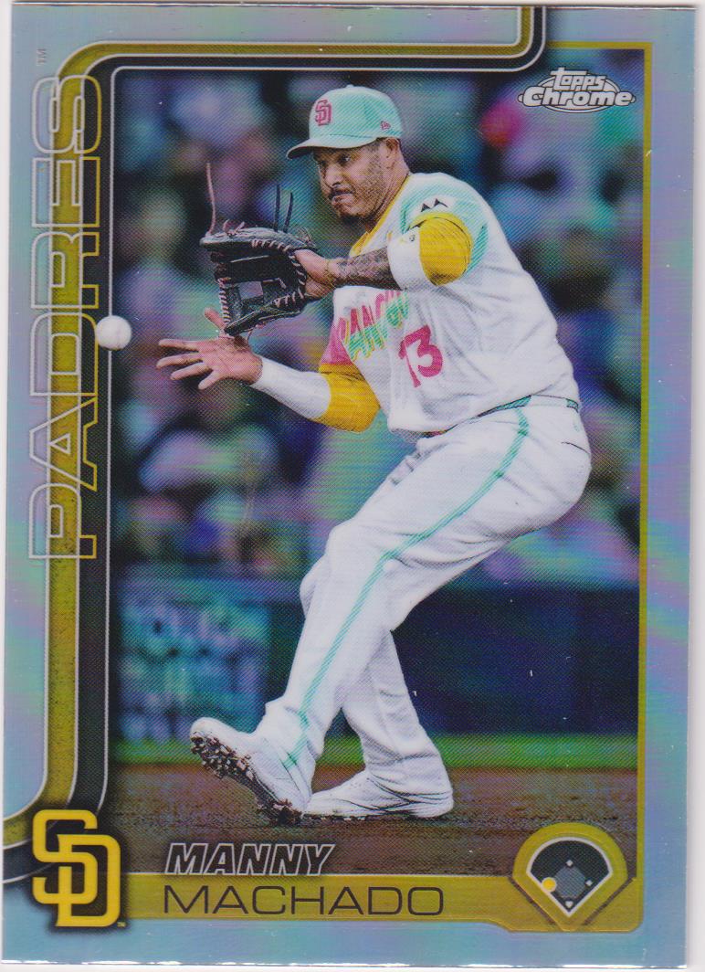 2025 Topps Chrome Baseball Refractors Manny Machado #53