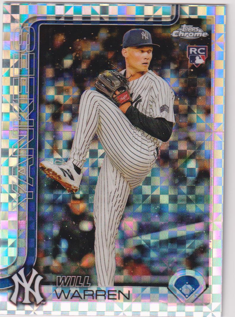 2025 Topps Chrome Baseball X-Fractors Will Warren #81 Rookie