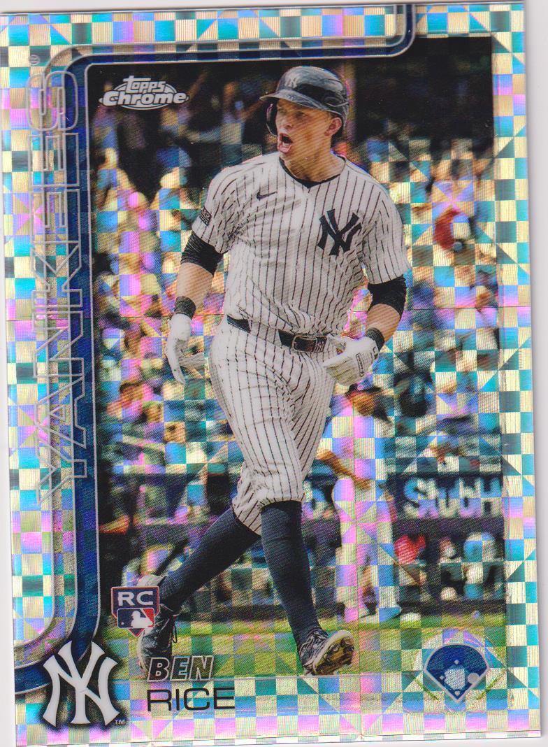 2025 Topps Chrome Baseball X-Fractors Ben Rice #139 Rookie