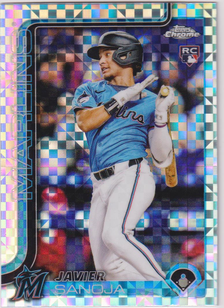 2025 Topps Chrome Baseball X-Fractors Javier Sanoja #76 Rookie