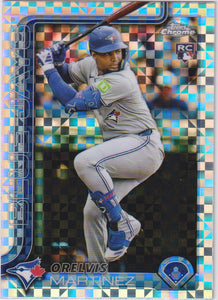 2025 Topps Chrome Baseball X-Fractors Orelvis Martinez #105 Rookie
