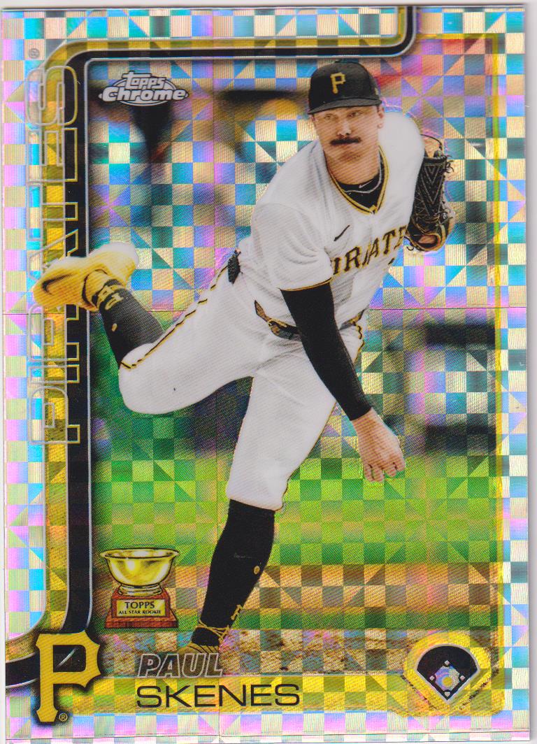 2025 Topps Chrome Baseball X-Fractors Paul Skenes #300