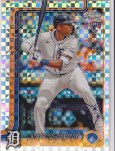 2025 Topps Chrome Baseball X-Fractors Justyn-Henry Malloy #224 Rookie