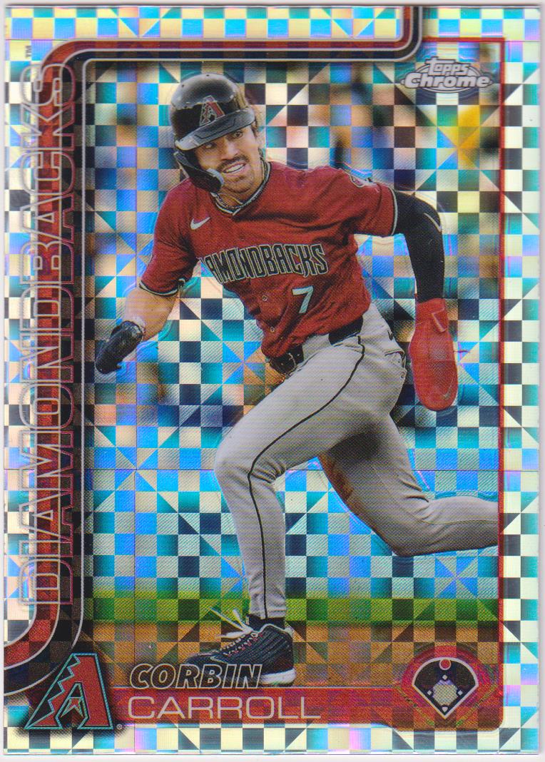 2025 Topps Chrome Baseball X-Fractors Corbin Carroll #268