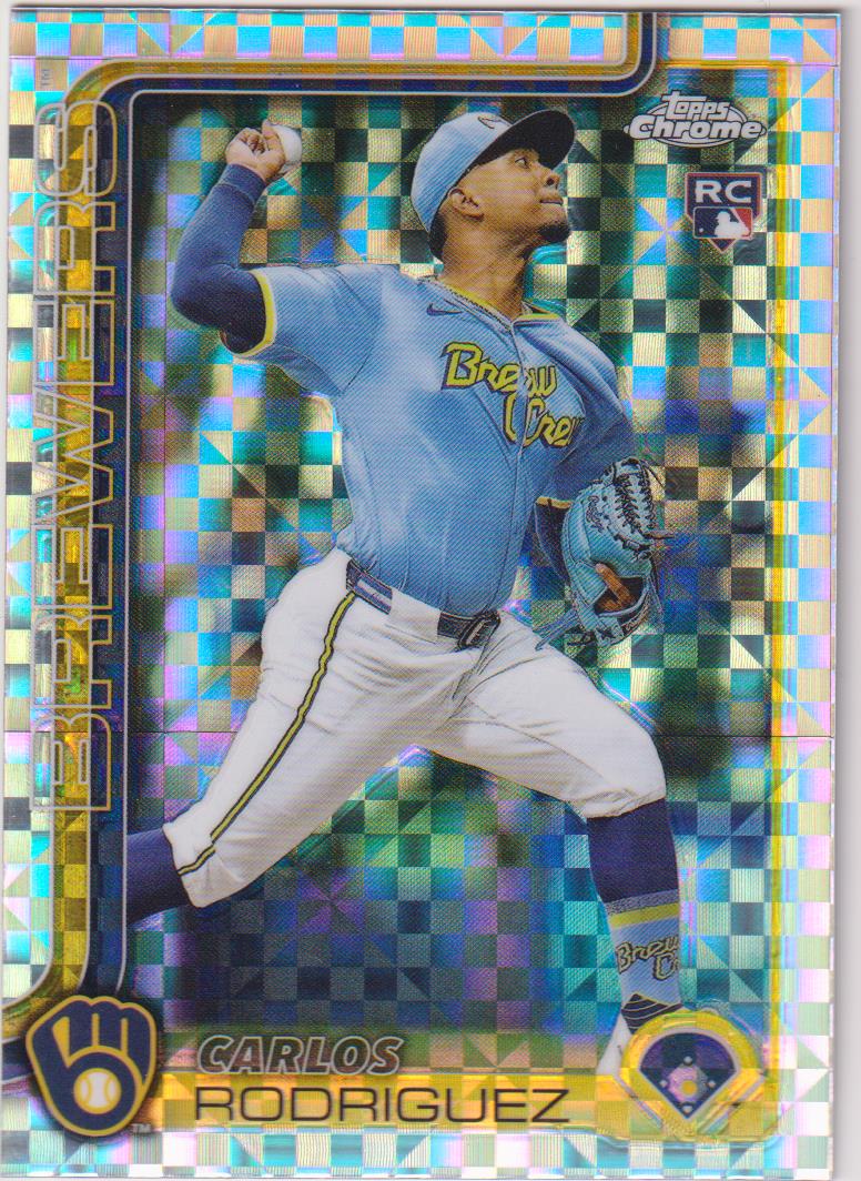 2025 Topps Chrome Baseball X-Fractors Carlos Rodriguez #201 Rookie