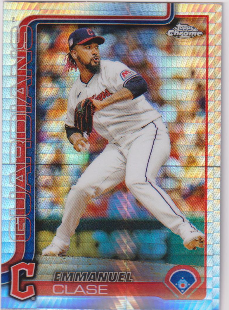 2025 Topps Chrome Baseball Prism Refractors Emmanuel Clase #135