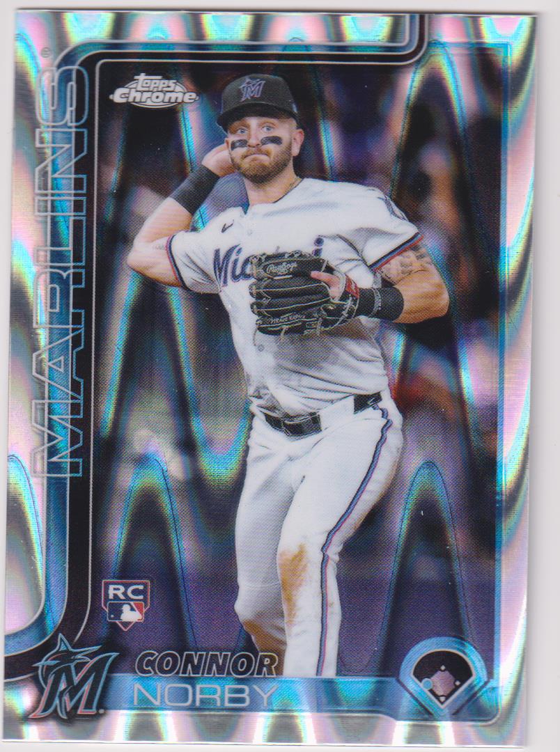 2025 Topps Chrome Baseball Raywave Refractors Connor Norby #199 Rookie