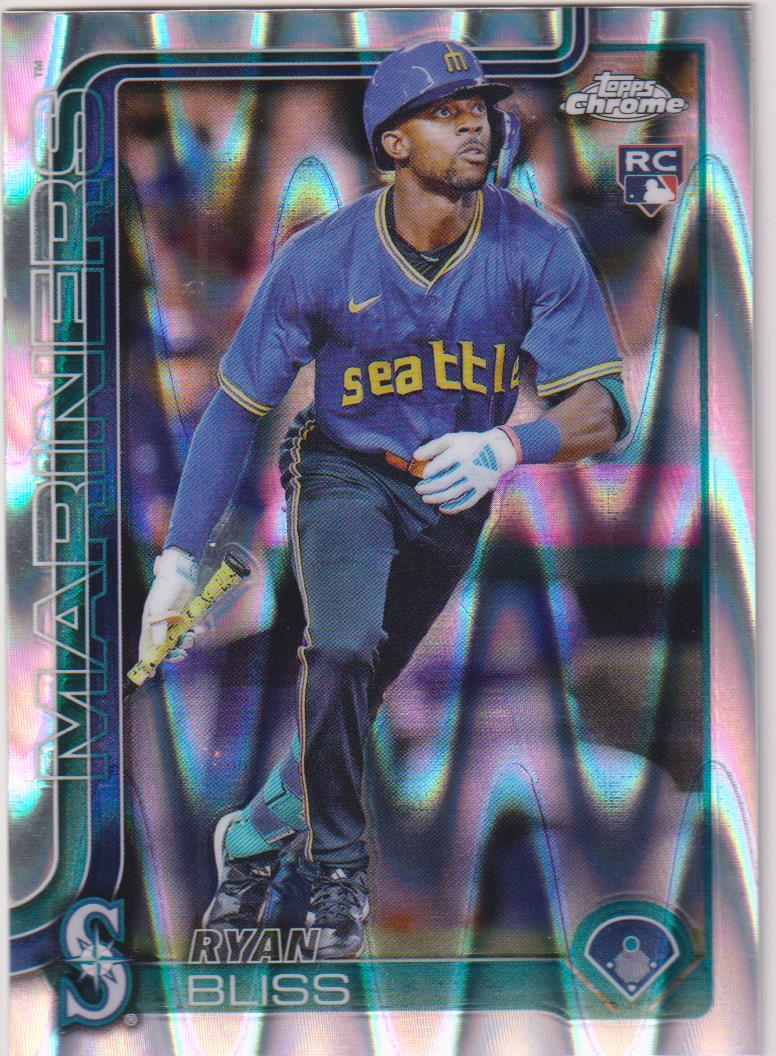 2025 Topps Chrome Baseball Raywave Refractors Ryan Bliss #37 Rookie