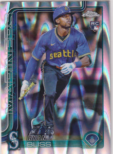 2025 Topps Chrome Baseball Raywave Refractors Ryan Bliss #37 Rookie