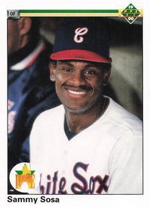 1990 Upper Deck Baseball Sammy Sosa #17 Rookie