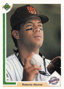 1991 Upper Deck Baseball Roberto Alomar #335c