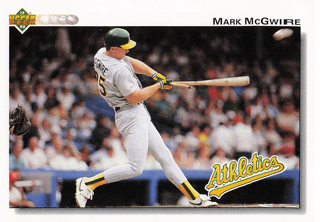 1992 Upper Deck Baseball Mark McGwire #153